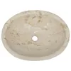 vidaXL Waschbecken Creme 53x40x15 cm Marmor Produktbild-Vorschau 4