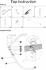 An instructional diagram showing the parts and assembly of a kitchen faucet. Produktbild-Vorschau