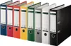 A row of colorful Leitz binders standing upright. Produktbild-Vorschau