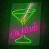 Neon Plexi Led Cocktails Róż Zielony Fpne02X Forever Light Podgląd zdjęcia produktu 4