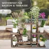 TTL HOME Pflanzenregal SKYLINE 96x97x25cm Holz braun Produktbild-Vorschau 6