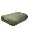 A folded olive green blanket on a white background. Produktbild-Vorschau