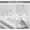 Francúzsky Blackout Door Curtain White, Privacy Screen Náhľad obrázku produktu 9