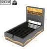 STILVORA 90x200 Polsterbett mit Nachttisch und USB Produktbild-Vorschau 7