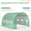 Outsunny Bâche de Rechange Serre Tunnel 9 m², bâche 3 x 3 x Voir les images du produit 3
