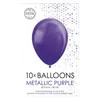 Palloncini Globos viola metallizzato 30 cm, 10 pz. Anteprima dell’immagine prodotto 2