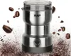 A coffee grinder with coffee beans and ground coffee. Produktbild-Vorschau