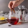 Teekanne mit Filter, Thermoglas, Wilmax, 1,3 l Produktbild-Vorschau 2