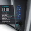 Close-up of a toaster's control panel with labels and icons. Voir les images du produit