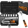 NEO TOOLS Universal Steckschlüsselsatz 22 teilig mit 3/8 Produktbild-Vorschau 1