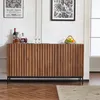 Sideboard Kommode mit 3 Türen & 3D-Wellendesign Anrichte Produktbild-Vorschau 8
