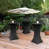 Beautissu Stretch Stehtisch Bistrotisch Husse, Ø80-85cm, Produktbild-Vorschau 4