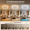 Deckenventilator mit Beleuchtung 20W 360° Drehung 3 Produktbild-Vorschau 2
