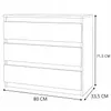 STIV Möbel | Commode Sonoma 80x33,5x71,5 cm | 3 tiroirs | Voir les images du produit 9