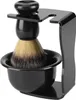 3-tlg. Rasier Set für Herren – Rasierpinsel mit Halter & Produktbild-Vorschau 4