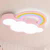 Vrygle LED Deckenleuchte Kinderzimmer: Rosa Wolken- und Produktbild-Vorschau 1