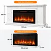 HOMAVO 36 Zoll Elektrokamin mit Schrank 1000/2000 W Heizung Produktbild-Vorschau 9