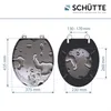SCHÜTTE MDF WC sedátko dřevěné jádro GREY STEEL, WC sedátko Náhled obrázku produktu 4