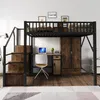 Lit mezzanine métallique Fortuna Lai 140 × 200 cm Avec un Voir les images du produit 2