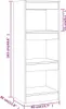 vidaXL Bücherregal/Raumteiler Weiß 40x30x103 cm Produktbild-Vorschau 8