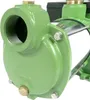 Close-up of a green pump with threaded connections and bolts. Produktbild-Vorschau
