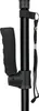 Close-up of the handle and shaft of a black walking cane. Produktbild-Vorschau