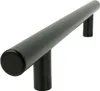 Nowoczesny czarny uchwyt meblowy reling 128 mm wykonany ze Podgląd zdjęcia produktu 3