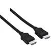 A black HDMI cable with silver connectors on a white background. Voir les images du produit
