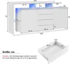 okwish Sideboard mit 4 Glasböden und 2 Tür und LED-Leuchten Produktbild-Vorschau 7