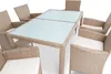 A dining set with a table and chairs, shown from a slightly elevated angle against a white background. Náhled obrázku produktu