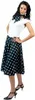 Rockabilly Rock 'n' Roll Tellerrock für Damen schwarz Produktbild-Vorschau 3
