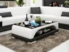 Ledertisch Couchtisch Glastisch Sofa Beistell Moderner Produktbild-Vorschau 6
