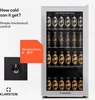 Klarstein Beersafe 74 Slim, lednice, 74 litrů, 3 police, Náhled obrázku produktu 3