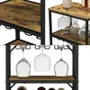 Weinregal Vicco Vela Eiche rustikal mit Glashalter, Model Produktbild-Vorschau 5