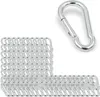 100x Feuerwehr Karabinerhaken 60x6 mm | Schnapphaken Produktbild-Vorschau 1
