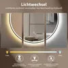 HOKO Design Badspiegel rund 80 cm Amsterdam mit Produktbild-Vorschau 2