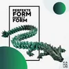 3D Drache - 30 cm – Schwarz-Grün Produktbild-Vorschau 2