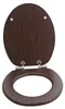 sanicomfort WC Sitz Wood dark, MDF Holzkern, mit Produktbild-Vorschau 3