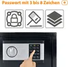 NAIZY Tresor Safe Doppelstahlbolzen Möbeltresor, Produktbild-Vorschau 4