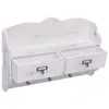 vidaXL Nástěnná šatní skříň bílá 50 x 10 x 34 cm dřevo Náhled obrázku produktu 3