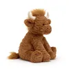 Kuh Kuscheltier 23 cm – Highland Cow Plüschtier, weich und Produktbild-Vorschau 2