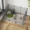 Recinto nero in metallo per cani, gatti, cuccioli e conigli Anteprima dell’immagine prodotto 9