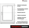 Okno piwniczne białe 750X550mm podwójna szyba (32 mm) Podgląd zdjęcia produktu 3