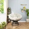 Ergonomischer Papasan Sessel mit 360° Drehfunktion, Indoor Produktbild-Vorschau 4