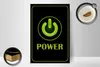 Holzschild Hinweis 30x20cm Power Taste Wanddeko Produktbild-Vorschau 3