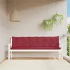 vidaXL Gartenbank-Auflagen 2 Stk. Weinrot 200x50x7 cm Produktbild-Vorschau 2