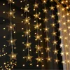 3x2M LED Stern Lichterkette USB 8 Lichtmodi Lichtervorhang Produktbild-Vorschau 3