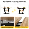Teleskop-Esstisch 118-157 cm in Schwarz-Natur – Produktbild-Vorschau 9