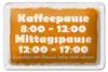 Blechschild Spruch 18x12cm Pausenregelung Produktbild-Vorschau 1