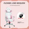 HOMCOM Gaming Stuhl Bürostuhl Ergonomisch mit Lendenkissen, Produktbild-Vorschau 7